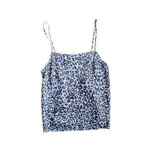 NWOT Victorias Secret Purple Cheetah Print Tank Size S Sleepover Summer Leopard